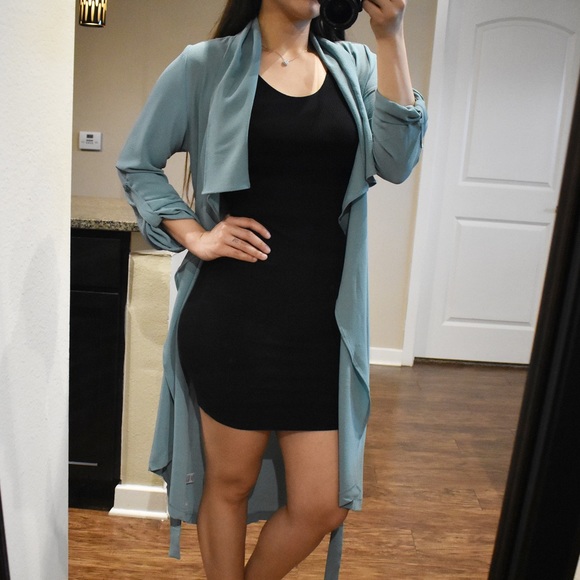 LAST 1️⃣ Perfect Luck Dark Mint Duster - Picture 3 of 6